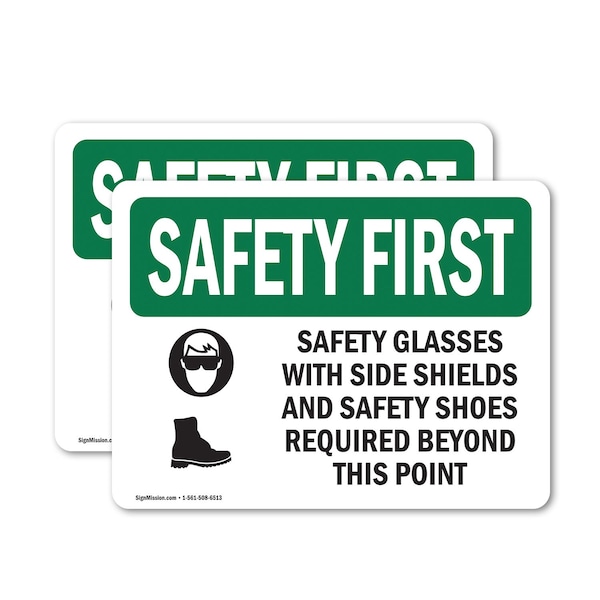 Signmission 5 in Height, 7 in Width, Vinyl Decal, Rectangle OS-2PACK-SF-D-57-L-10946 - main